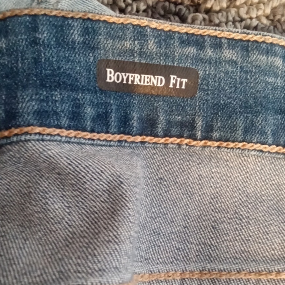 Judy Blue Boyfriend Fit Relaxed Medium Wash High Rise Cuffed Womens 24W - Picture 5 of 13